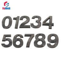 Digital House Number 70mm Height 0/1/2/3/4/5/6/7/8/9 Optional ABS Plastic Black Color Home Hotel Door Number