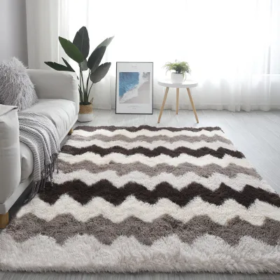 Large Rugs For Modern Living Room Long Hair Lounge Car In The Bedroom Furry Decoration Nordic Fluffy Floor Bedside Mats