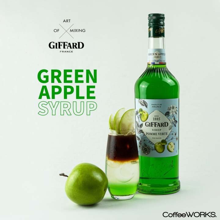 GIFFARD  SYRUP GREEN APPLE