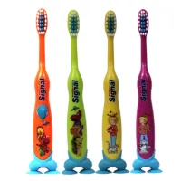 from Germany Jie with suction can stand childrens teeth guard toothbrush 1-6 years old