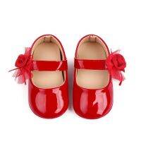 【hot】✈℡℡  ZZLBUF Baby Mary Flats Soft Sole Flowers Shoes Wedding for Newborn Infant Toddler (Black