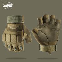 Cartelo tactical half-finger gloves winter mens and womens fitness training outdoor motorcycle riding fingerless sports breathable