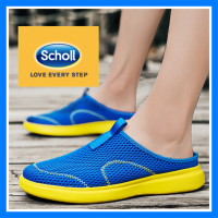 Scholl รองเท้าสกอลล์ scholl รองเท้า scholl Scholl รองเท้าสกอลล์ scholl รองเท้า รองเท้า scholl  ผู้ชาย scholl รองเท้าผ้าใบผู้ชายรองเท้าผู้ชาย scholl ขนาดใหญ่ 46 47 48 ครึ่งรองเท้าแตะรองเท้าแตะแบนผู้ชายแฟชั่นเดินรองเท้าผ้าใบเกาหลีครึ่งหนึ่ง-2030