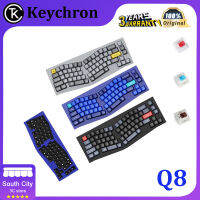 Keychron Q8การออกแบบปะเก็นที่กำหนดเองวิศวกรรมแป้นพิมพ์ลูกบิดปริมาณอลิซเค้าโครงเปลือกอลูมิเนียม Anodized,แสง RGB