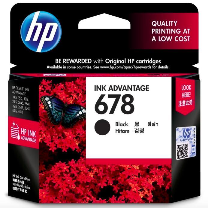 Hp 678 Black Original Ink Original Lazada