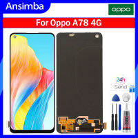 Ansimba OLED 6.43 จอ LCD สำหรับ Oppo A78 4G หน้าจอดิจิตอลสัมผัสหน้าจอ LCD แทนการประกอบสำหรับ Oppo A78หน้าจอ CPH2565 4G