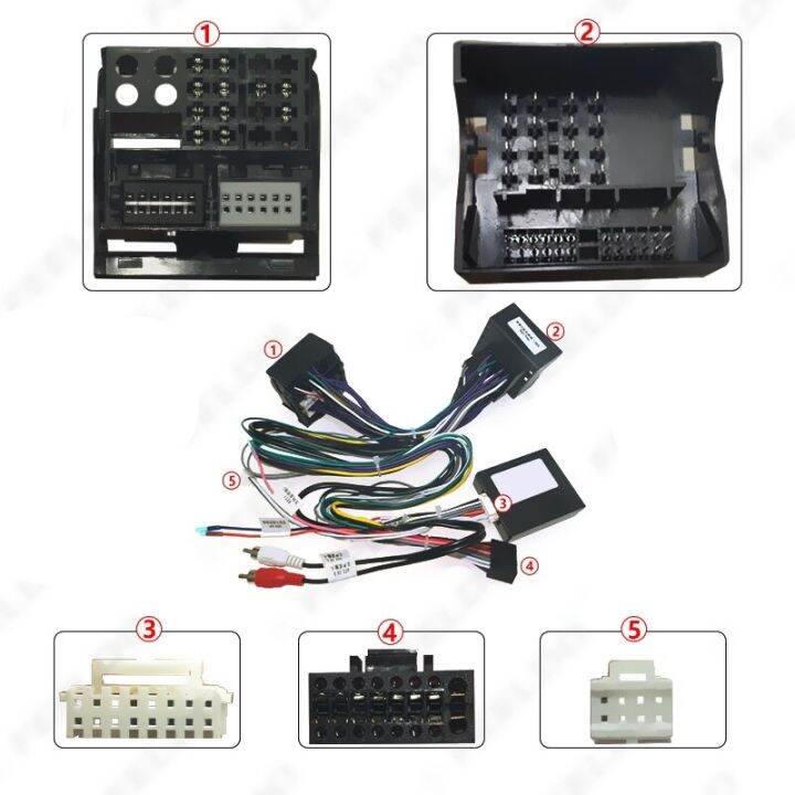 อะแดปเตอร์สายไฟสเตอริโอสำหรับ-android-หลังการขาย16pin-กับ-canbus-สำหรับ-mercedes-benz-c-class-c180-c200-ยก-w204-11-14