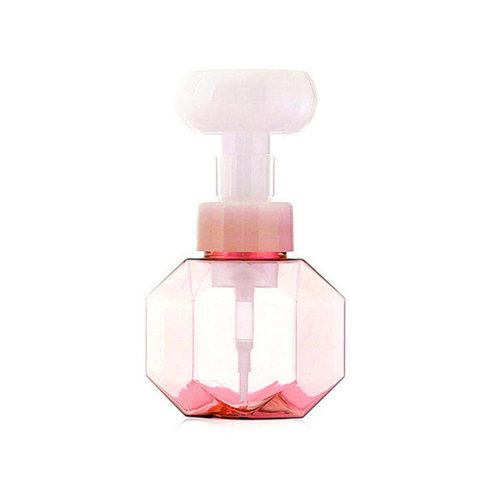 300ml-shower-foam-pump-bottle-liquid-distributor-separate-bottling-plastic-clear-bottle-liquid-soap-dispenser-foaming-pump-empty-bottle