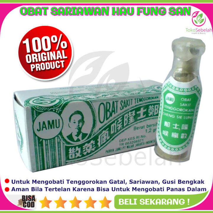 OBAT SARIAWAN HAU FUNG SAN Cheng Sie Lung (CSL) BPOM 1,2 Gram Original ...