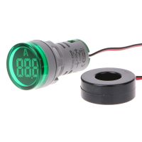 AC220V 22มม.เครื่องวัดกระแสไฟดิจิตอล0-100A Current มิเตอร์ตรวจสอบไฟสัญญาณ Amperemeter