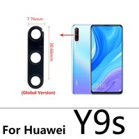 【☄New Arrival☄】 xuren5304977 เลนส์กระจกกล้องถ่ายรูปหลังใหม่สำหรับ Huawei Y9s Y8s Y8p Y6p Y7p Y6s Y5p กระจกกล้อง Y7a มีกาวกาว