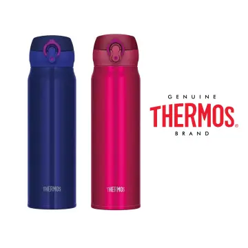 Thermos Water Bottle Vacuum Insulated Mobile Mug One-Touch Open Type Pearl Black 600ml Jnl-604 Pbk