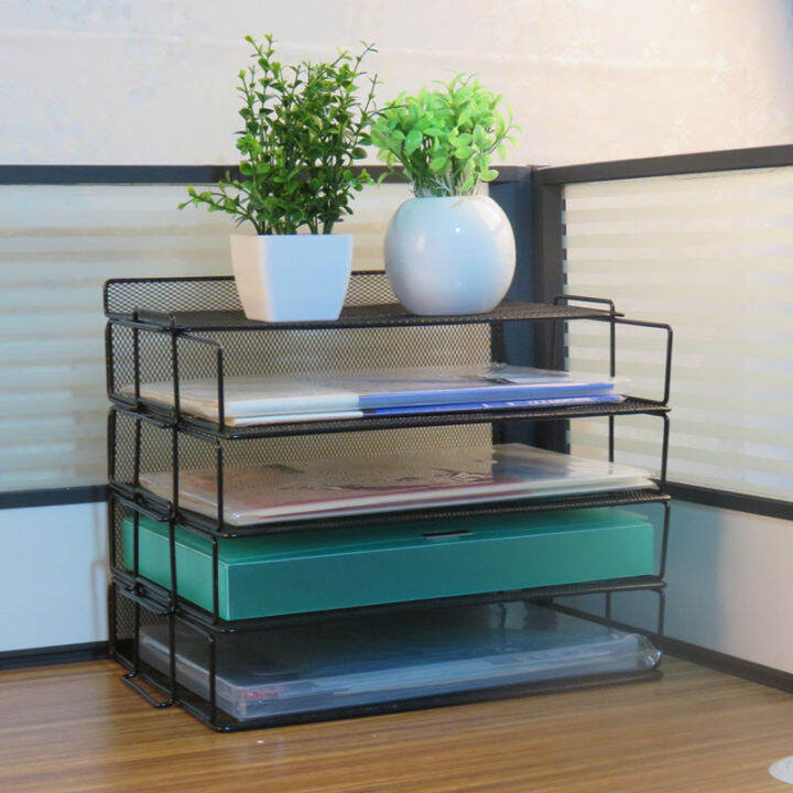 Metal wire mesh file rack wire mesh file tray wire mesh file rack