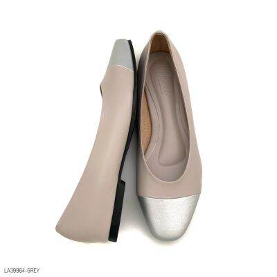 HaloBangkok รองเท้า Flat Shoes หนังไมโครไฟเบอร์ รุ่น LA39964