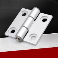 Hinge Aluminum Alloy Exposed Silver Furniture Cabinet Door Flat Folding Silent Buffering Metal Industrial Distribution Box Hinge Door Hardware  Locks