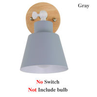 Modern Wall Lamps With zip Switch Bedside Wall Light Wall Sconce Nordic For Bedroom Macaroon 3 Color Steering Head E27 85-285V