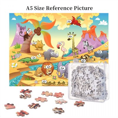 Savannah Animals 2 Wooden Jigsaw Puzzle 500 Pieces Educational Toy Painting Art Decor Decompression toys 500pcs