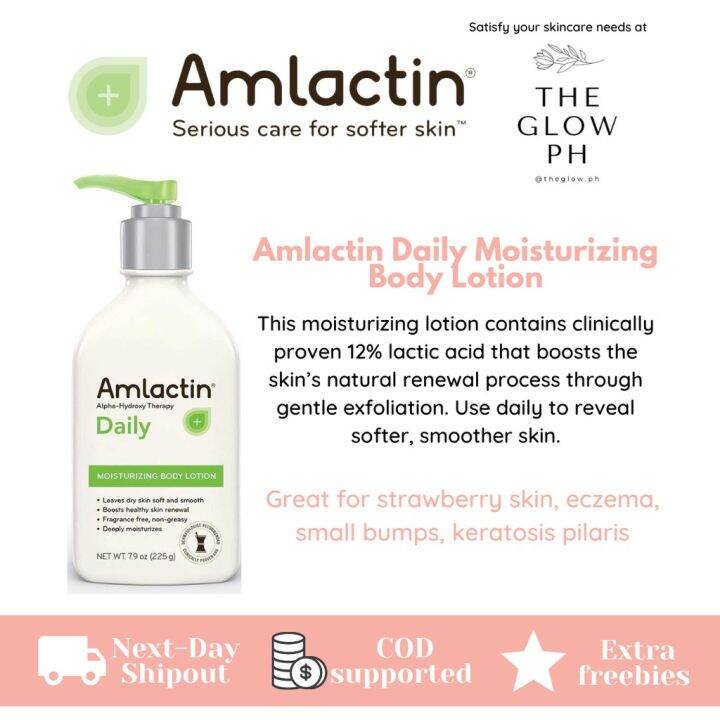 Amlactin Daily Moisturizing Body Lotion For Keratosis Pilaris Amlactin Daily Moisturizing Lotion for Keratosis Pilaris 225g | Lazada PH