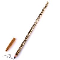 new 1Pc Brand New Waterproof Leopard Eyeliner Pencil Eyebrow Liquid Pen Cosmestic Tools Makeup Gel Accessories Black Color