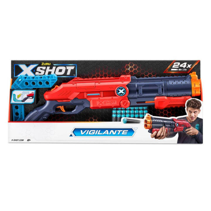 XShot Excel Vigilante Blaster (24 Darts) (930687) Lazada