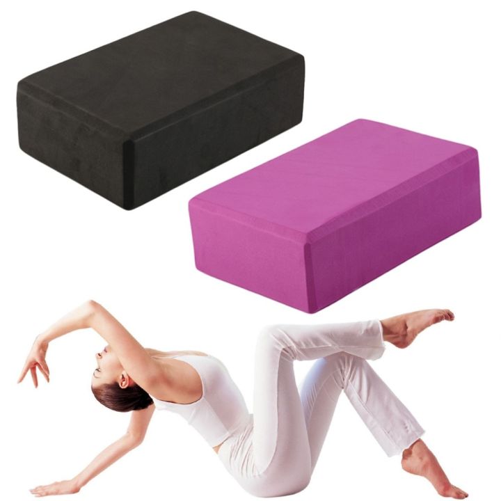 Yoga Block, 4x6x9 inch (Blue)  Yoga block, Gym workouts, Yoga