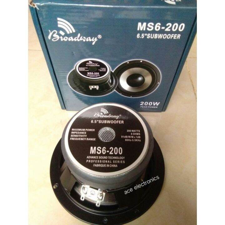 6.5 INCHES SUBWOOFER 200 WATTS MS6200 Lazada PH