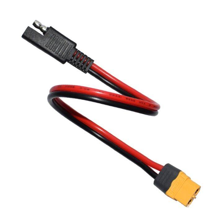 30cm-sae-to-xt60-connector-adapter-14awg-cable-with-sae-reverse-adapter-for-portable-power-station-amp-solar-generator