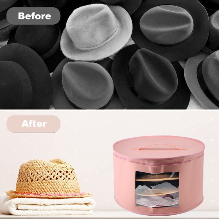 hat-box-organizer-round-travel-hat-boxes-foldable-hat-storage-bag-with-dustproof-lid-large-hat-storage-box-hat-boxes
