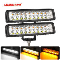 ANMINGPU ไฟ LED แผงสปอตไลท์ไฟ LED ขับขี่ไฟตัดหมอกเรือบรรทุกรถยนต์4X4 SUV Jeep 6นิ้ว12V 24V รถจักรยานยนต์ไฟเสริม