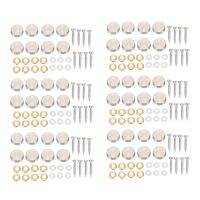 16 mm Stainless Steel Mirror Nails Screw Cap (48 Pieces)