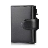 Rfid Wallet Leather Bank Card Wallet Case Cardholder Protection Purse For Women Men RFID Blocking Credit Card Storage Holder