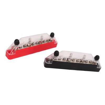 ；‘【】- Bus Bar Block Rust Proof 1 Pair High Strength Stable Terminal Block Connector Bar With 20 Terminals For Boat