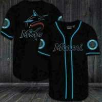 2023 new arrive- XZX180305  Miami Marlins athletic team Baseball Jersey Shirt Size s-5xl