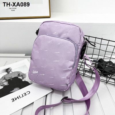 ◈✑ logo worn bread outdoor leisure sports men and women backpack contracted fashionable shoulder bag mobile phone