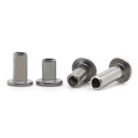 GB875 A2 70 304 Stainless Steel Flat Truss Head Semi hollow Bolts Socket Shank Semi tubuler Rivet M2 M2.5 M3 M4 M5