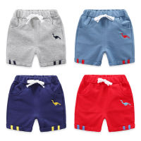 2022 Summer Young Children Boys Shorts Cotton Embroidery Dinosaur Girls Sports Shorts 2-6 Years Kids Baby Boy Girls Clothes