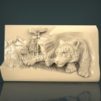 【♘COD Free Cas♘】 shen1817474 3d เสือรุ่น Stl สำหรับเราเตอร์ Cnc เครื่องพิมพ์3d Artcam Aspire Relief ตกแต่ง