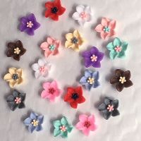 100Pcs 14mm rose Resin Flowers Decoration Crafts Flatback Cabochon For Scrapbooking Kawaii Cute Diy Accessories