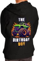 The Birthday Boy Toddler Full-Zip Hoodie - Car Print Toddler Hoodie - Colorful Kids Hoodie