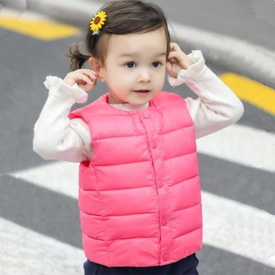 （Good baby store） Children  39;s Vest For Girl Autumn Winter Clothes Baby Vests  Warm Outerwear Boys Waistcoat Toddler  Jacket  Kids Coats