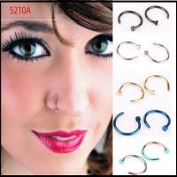 5210A 3/5/10PCS 8mm แฟชั่น มีเสน่ห์ ปลอม ใส่ห่วง เครื่องประดับร่างกาย แหวนจมูก ไม่เจาะ ห่วงจมูก