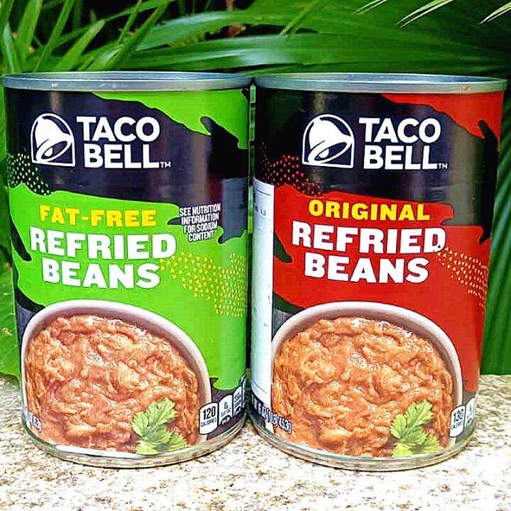 Taco bell refried beans imported from the United States original bean