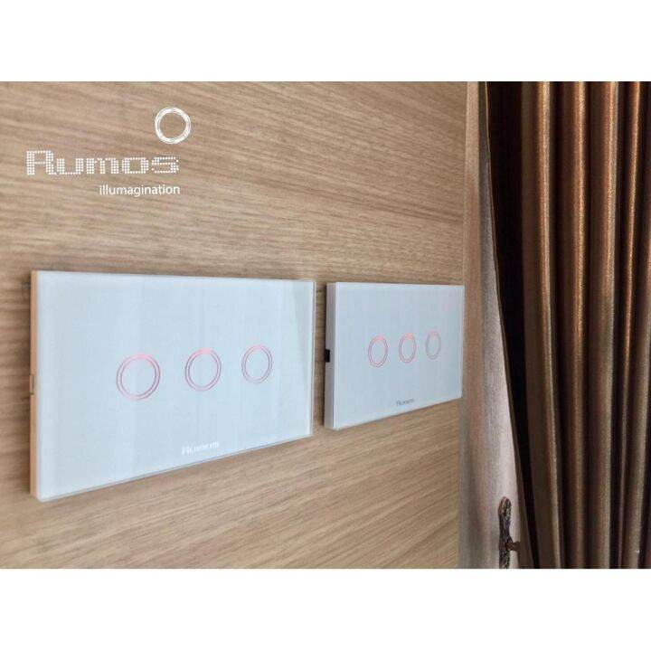 pro-โปรแน่น-rumos-touch-switch-3-gang-1-way-remote-รีโมท-ไม้-กระดก-จู-น-รีโมท-รั้ว-รีโมท-รีโมท-บ้าน-จู-น-รีโมท