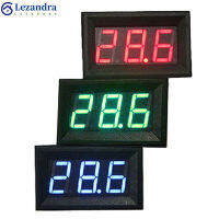 Lezandra เครื่องวัดแรงดันไฟฟ้าแบบดิจิตอลมิเตอร์วัดกระแสไฟ3สาย DC 0V-30.0V,พร้อมป้องกันการกลับขั้วขนาด0.56นิ้ว