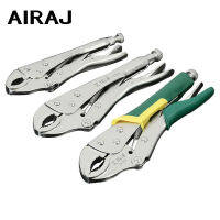 AIRAJ New Industrial Round-Nose Pliers High Torque Locking Vise Carbon Steel Thread Wrench Strong Clamp Fixing Hand Tool