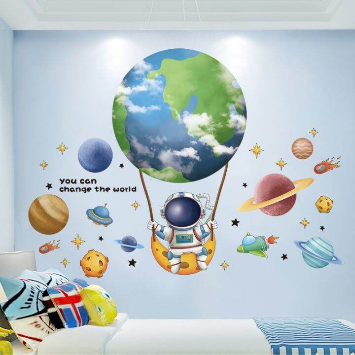 outer-space-astronauts-wall-stickers-diy-planets-wall-decals-for-kids-rooms-baby-bedroom-kindergarten-nursery-home-decoration