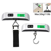 Portable Baggage Scale Digital LCD Display 110lb/50kg Electronic Luggage Suitcase Travel Bag Hanging Steelyard Scale Tool Luggage Scales