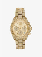 นาฬิกาข้อมือผู้หญิง MK6494 MICHAEL KORS Mini Bradshaw Crystal Pave Gold Tone Dial Stainless Steel La