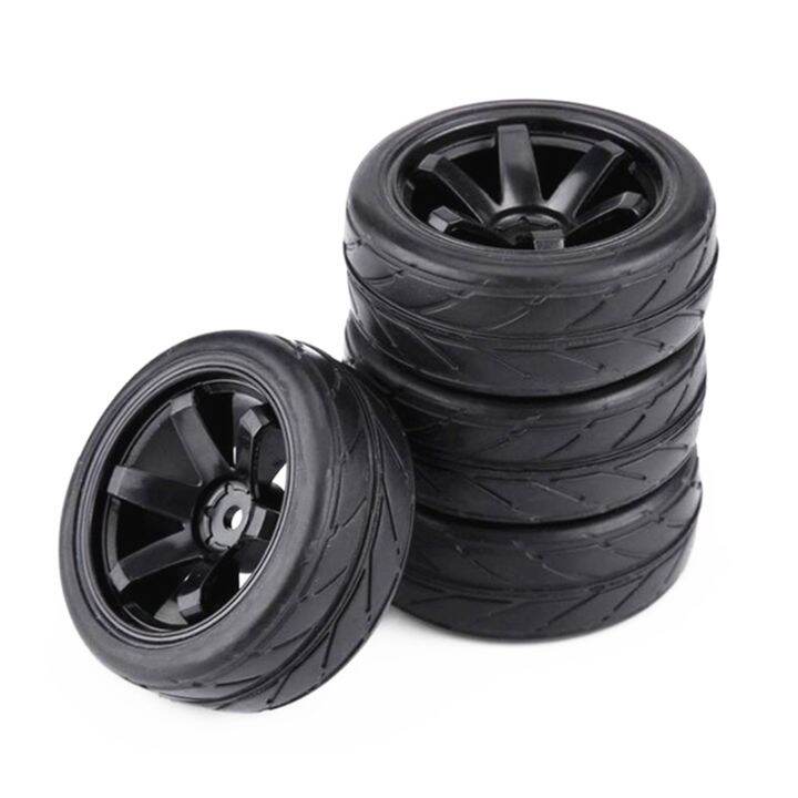 1/10 RC Racing Car Tires on Road Touring Drift Car Tyre Wheel Five-Star ...