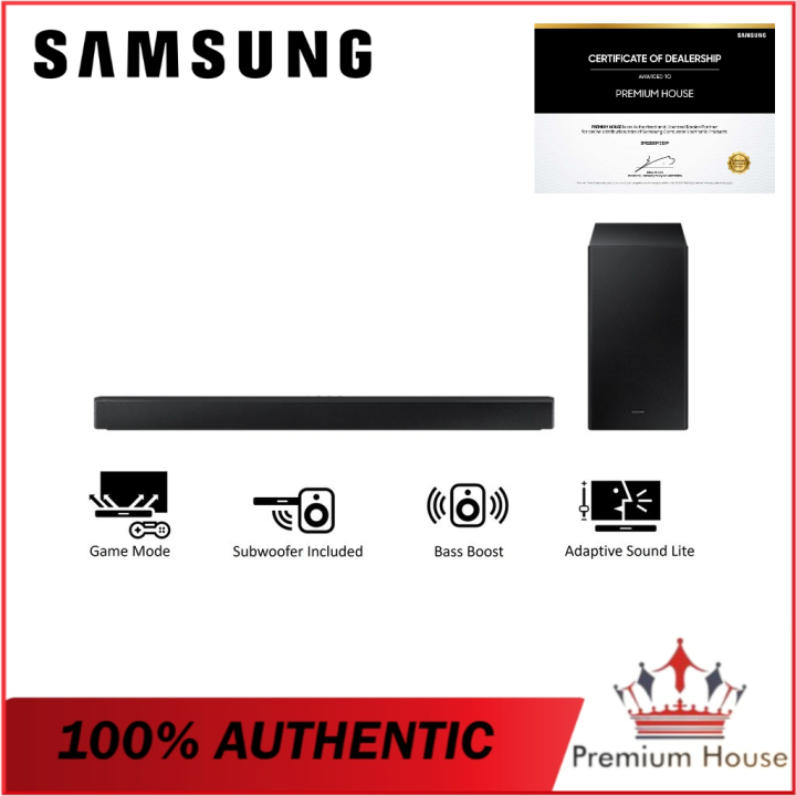(2022 NEW MODEL) SAMSUNG HWB450/XM 300 WATTS 2.1 CHANNEL SOUNDBAR REPLACE HWA450XM / HWB450XM
